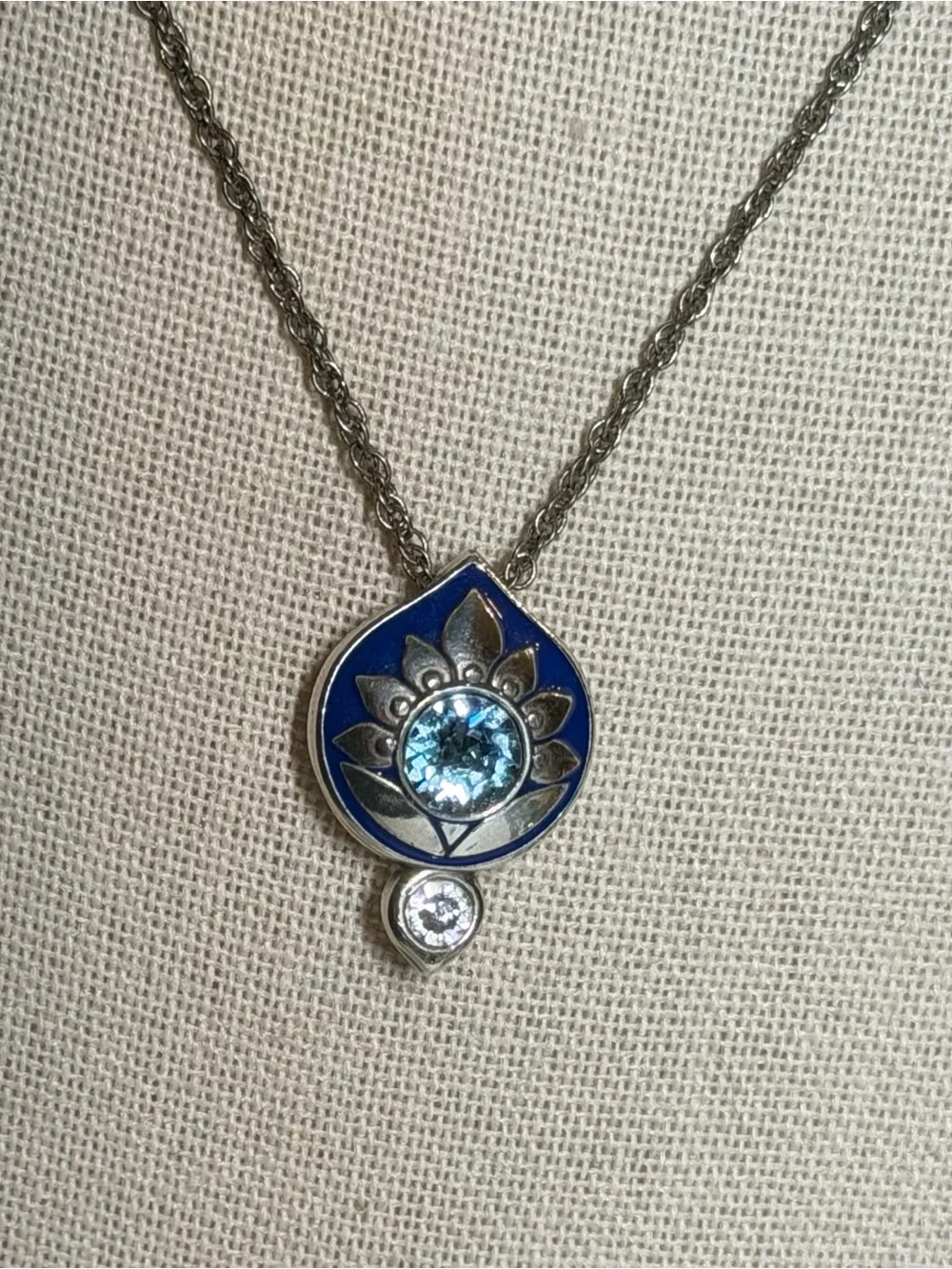Brighton Journey To India Reversible Convertible Necklace Silver-Multi Retired